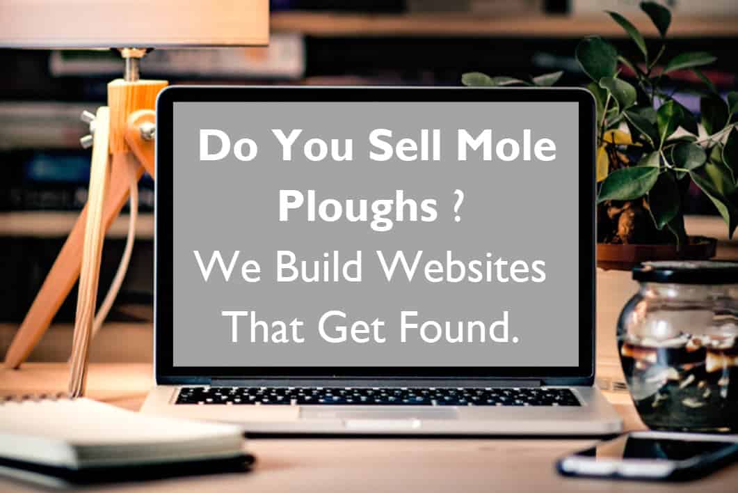 we design and build websites to sell mole plough - web design peterborough Blue Dolphin