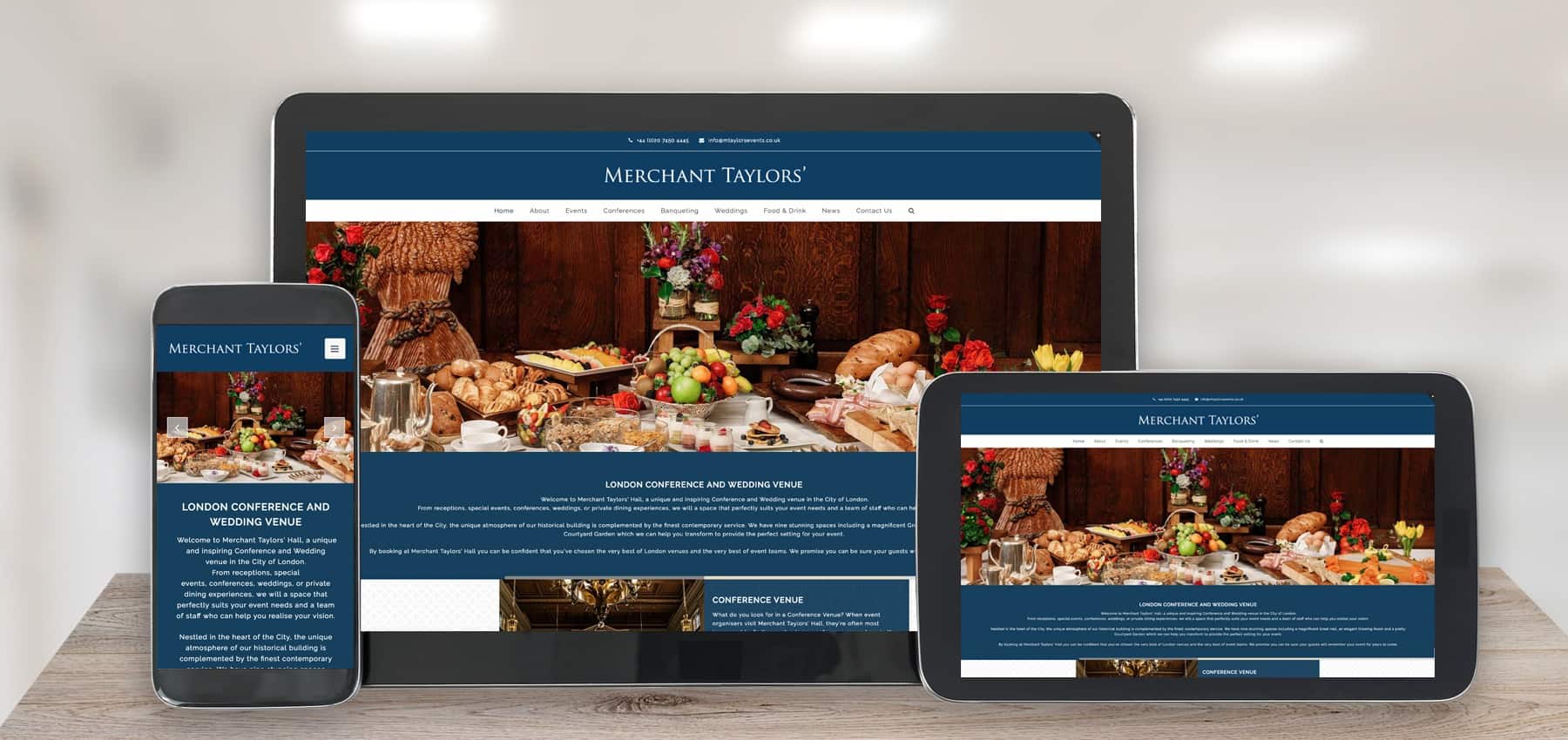 merchant taylors website design peterborough