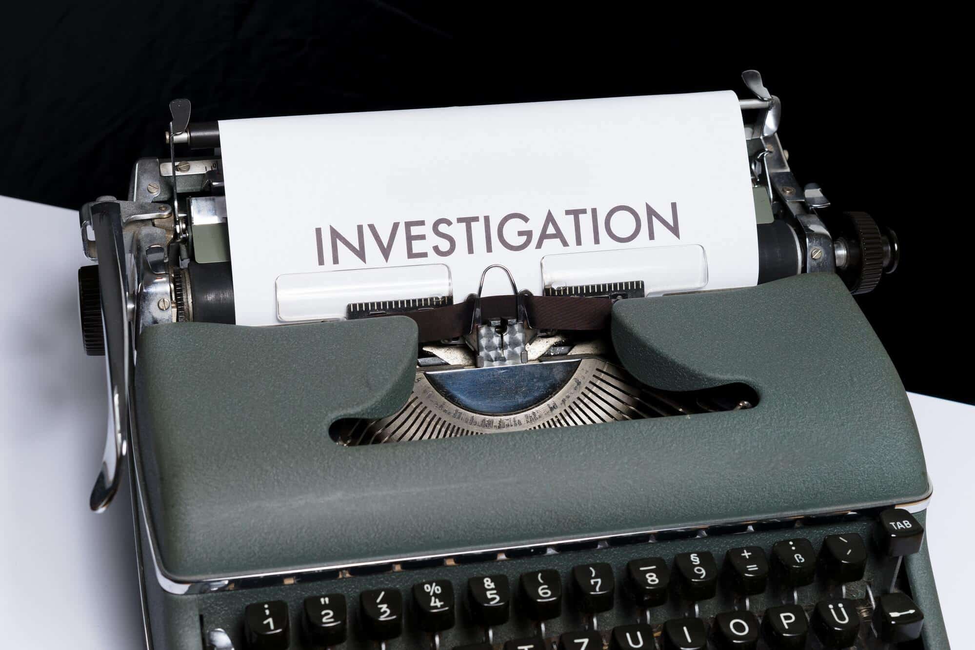 SEO website marketing blue dolphin typewriter investigation