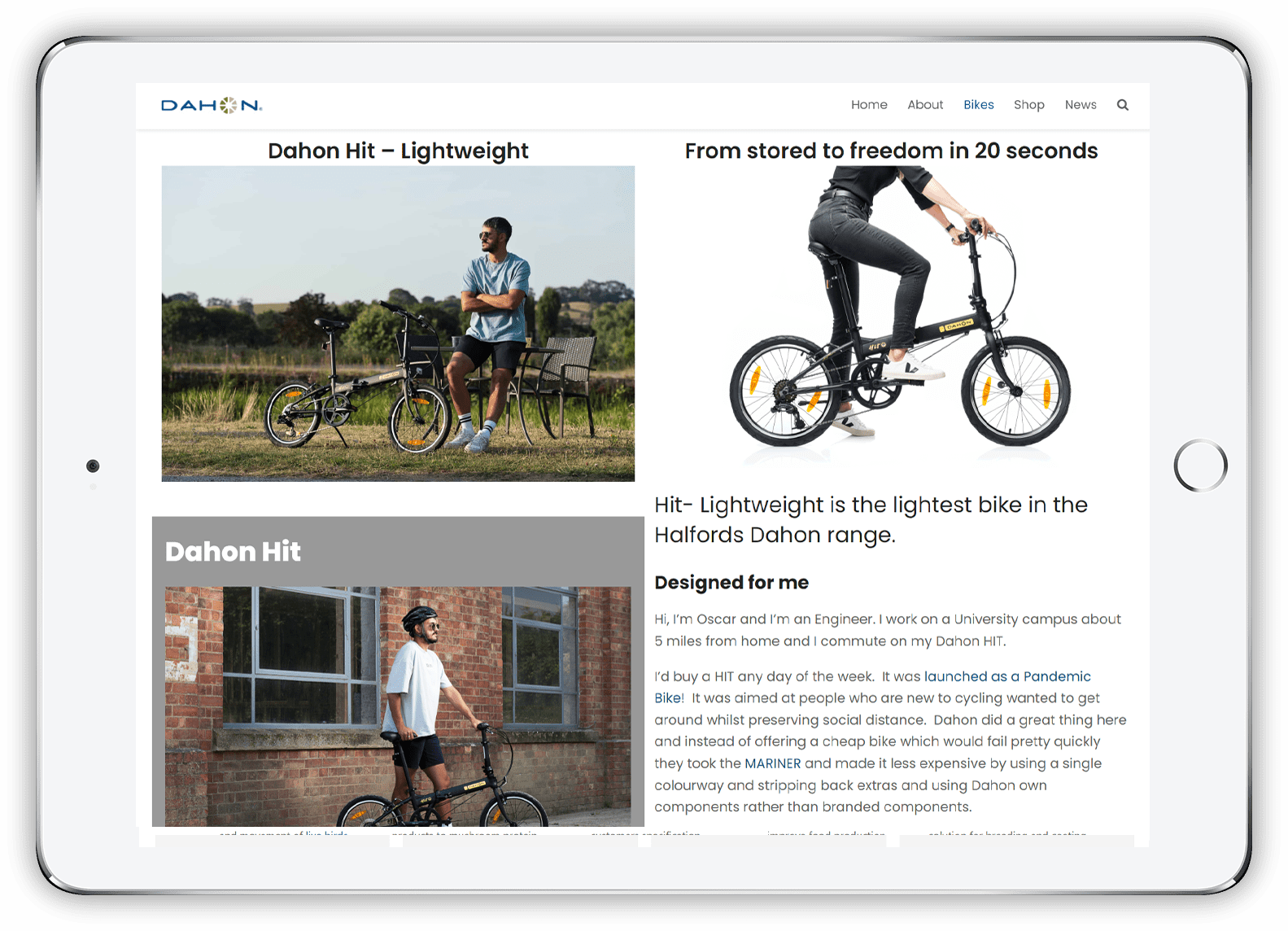 Dahon website shop